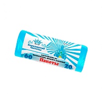 Мешки для мусора 60 л, голубые, в рулоне 20 шт., ПНД, 7 мкм, 680х580 мм, Королевство Чистоты, МК3988 (ПЭКЧ-60-20г) в Туапсе Мешки для мусора 60 л, голубые, в рулоне 20 шт., ПНД, 7 мкм, 680х580 мм, Королевство Чистоты, МК3988 (ПЭКЧ-60-20г) в Туапсе