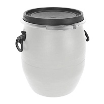 Бочка пластиковая 48 л с хомутом белая в Туапсе