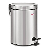 Ведро-контейнер для мусора (урна) с педалью LAIMA Classic, 12 л, зеркальное, нержавеющая сталь, со съемным внутренним ведром в Туапсе