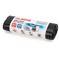 Мешки для мусора 60 л, черные, в рулоне 20 шт., ПНД, 10 мкм, 700х600 мм, LAIMA, 601381 в Туапсе Мешки для мусора 60 л, черные, в рулоне 20 шт., ПНД, 10 мкм, 700х600 мм, LAIMA, 601381 в Туапсе