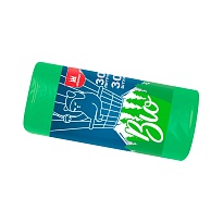 Мешки для мусора 30 л, биоразлагаемые, зеленые, в рулоне 30 шт., ПНД, 7 мкм, 560х480 мм, БИО, МБ2110 (МНБ 30-30ж) в Туапсе Мешки для мусора 30 л, биоразлагаемые, зеленые, в рулоне 30 шт., ПНД, 7 мкм, 560х480 мм, БИО, МБ2110 (МНБ 30-30ж) в Туапсе