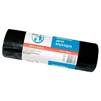 Мешки для мусора 240 л, черные, в рулоне 10 шт., ПВД 30 мкм, 1400х1120 мм, PACLAN Professional, 606336 в Туапсе