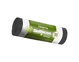 Мешки для мусора 30 л, черные, в рулоне 25 шт., ПНД, 7 мкм, 580х480 мм, SIBIRSKAYA, 101-003 S в Туапсе