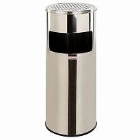 Урна с пепельницей 27 л, нержавеющая сталь, зеркальная, LAIMA PROFESSIONAL в Туапсе