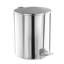 Ведро для мусора с педалью, усиленное, Титан, 15 л, нержавеющая сталь, хром в Туапсе Ведро для мусора с педалью, усиленное, Титан, 15 л, нержавеющая сталь, хром в Туапсе