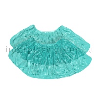 Бахилы бирюзовые 2000 шт (1000 пар), 16 мкм, однослойные, с одной резинкой, Эконом в Туапсе