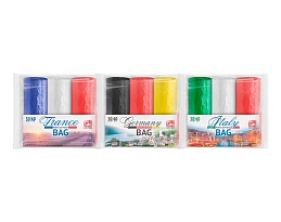 Мешки для мусора 30 л, ассорти, в рулоне 20 шт., ПНД, 9 мкм, 600х500 мм, GRIFON Триколор, 101-024 в Туапсе Мешки для мусора 30 л, ассорти, в рулоне 20 шт., ПНД, 9 мкм, 600х500 мм, GRIFON Триколор, 101-024 в Туапсе