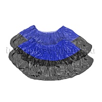 Бахилы сине-черные 1000 шт (500 пар), 54 мкм, двойная подошва, с одной резинкой, Прочные+ в Туапсе Бахилы сине-черные 1000 шт (500 пар), 54 мкм, двойная подошва, с одной резинкой, Прочные+ в Туапсе