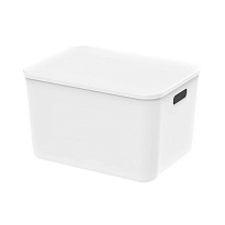 Ящик пластиковый вкладываемый белый 410х305х245 мм в Туапсе