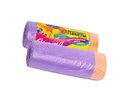 Мешки для мусора 35 л, ароматизированные, Лаванда, сиреневые, в рулоне 10 шт., ПНД, 12 мкм, 560х530 мм, GRIFON Aroma, 101-080 La в Туапсе Мешки для мусора 35 л, ароматизированные, Лаванда, сиреневые, в рулоне 10 шт., ПНД, 12 мкм, 560х530 мм, GRIFON Aroma, 101-080 La в Туапсе