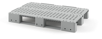 Поддон пластиковый перфорированный (усилен 2 трубами) с бортиками серый в Туапсе