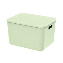 Ящик пластиковый вкладываемый светло-зеленый 410х305х245 мм в Туапсе