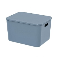 Ящик пластиковый вкладываемый синий 410х305х245 мм в Туапсе