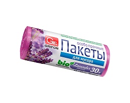 Мешки для мусора 30 л, ароматизированные, Лаванда, сиреневые, в рулоне 20 шт., ПНД, 9 мкм, 560х530 мм, GRIFON Aroma, 101-020 La в Туапсе Мешки для мусора 30 л, ароматизированные, Лаванда, сиреневые, в рулоне 20 шт., ПНД, 9 мкм, 560х530 мм, GRIFON Aroma, 101-020 La в Туапсе