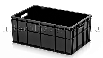 Ящик для молока, мяса, овощей и фруктов сплошной черный в Туапсе